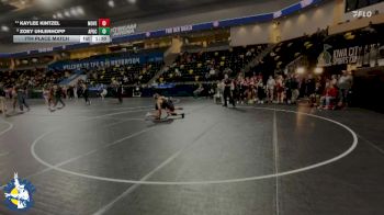 155 lbs 7th Place Match - Zoey Uhlenhopp, AP/GC vs Kaylee Kintzel, Mount Vernon