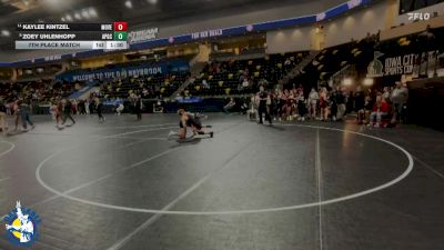 155 lbs 7th Place Match - Zoey Uhlenhopp, AP/GC vs Kaylee Kintzel, Mount Vernon