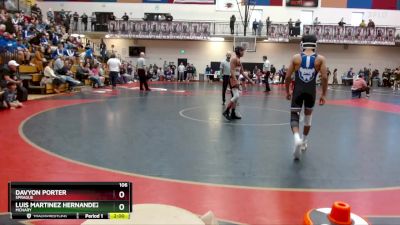 106 lbs Semifinal - Luis Martinez Hernandez, McNary vs Davyon Porter, Sprague