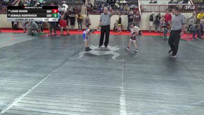 50_B lbs Consi Of 8 #1 - Louie Dixon, Dubois vs Joshua Kostovick, Corry