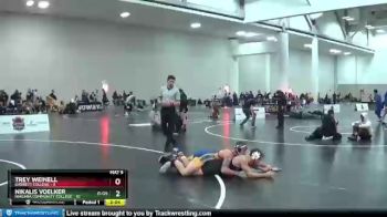 149 lbs Round 3 (6 Team) - Nikalis Voelker, Niagara Community College vs Trey Weinell, Garrett College