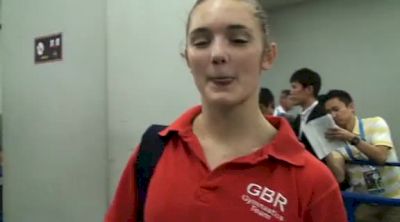 Jennifer Pinches of GBR and Liverpool Gymnastics Club after Worlds Qualifications
