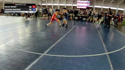 138 lbs Cons. Round 2 - Milad Sharif, California vs Madden Martinez, California