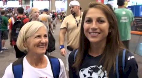 Sara Hall coaches her mom to her first marathon at the Chicago Marathon