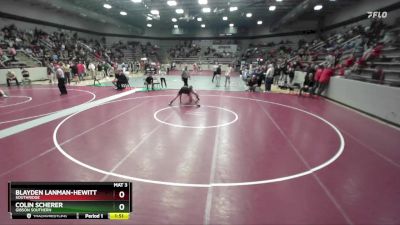 165 lbs Quarterfinal - Colin Scherer, Gibson Southern vs Blayden Lanman-Hewitt, Southridge