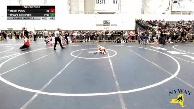 62 lbs Champ. Round 2 - Wyatt Conover, Penn Yan Wrestling Club vs Devin Pool, HF-L Wrestling