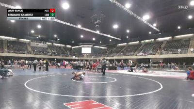 120 lbs Final - Liam Vance, Pottstown vs Benjamin Kamertz, Landenberg
