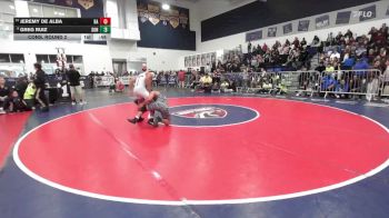 144 lbs Cons. Round 2 - Jeremy De Alba, Bishop Amat vs Greg Ruiz, Sonora