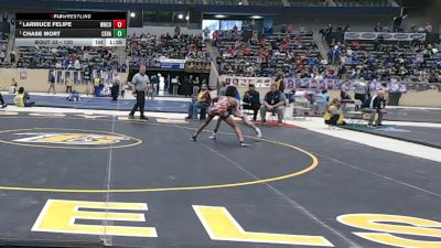 120 lbs Champ. Round 1 - Chase Mort, Central Hardin vs Larriuce Felipe, Whitley County