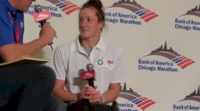 Tatyana McFadden women's wheelchair champion at the Chicago Marathon 2011