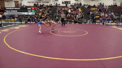 100 lbs 1st Place Match - Madison Healey, Wyoming Seminary vs Ella Thomas, Poland Seminary