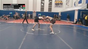 138 lbs Cons. Round 2 - Mason Comegys, McDonogh vs Brock Claypool, Morris Community