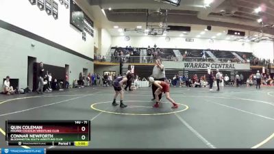 71 lbs Cons. Round 4 - Connar Newforth, Bloomington South Wrestling Club vs Quin Coleman, Maurer Coughlin Wrestling Club