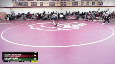 197 lbs Quarterfinal - Rayhan Jaleel, Santa Rosa Junior College vs George Marshall, Sacramento City College