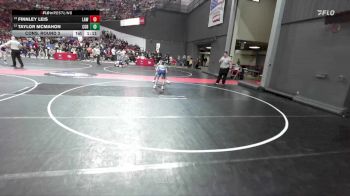 90 lbs Cons. Round 3 - Finnley Leis, LAW vs Taylor McMahon, Little Chute