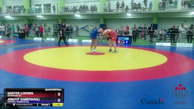 92kg Quarterfinal - Sawyer Loewen, Edmonton WC vs Arkhyp Gabroshvili, Central Toronto WC