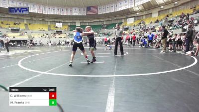 110 lbs Rr Rnd 3 - Charlotte Williams, Mighty Bluebirds Wrestling vs Maggie- Lauren Franks, Springdale Youth Wrestling Club