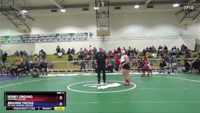 207 lbs Cons. Semi - Honey Orduno, Palomar College vs Brianna Macias, Mt. San Antonio College