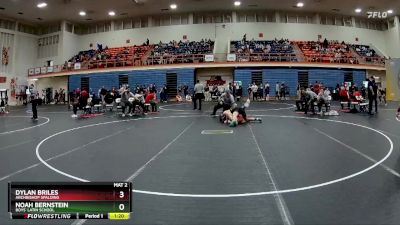 157 lbs Champ. Round 2 - Dylan Briles, Archbishop Spalding vs Noah Bernstein, Boys` Latin School