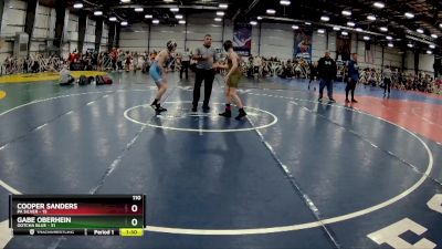 110 lbs Rd# 10- 4:00pm Saturday Final Pool - Cooper Sanders, PA Silver vs Gabe Oberhein, Gotcha Blue