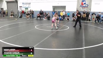 69 lbs Semifinal - Xochi Larsen, Pioneer Grappling Academy vs Mckenzie Kuebler, Soldotna Whalers Wrestling Club