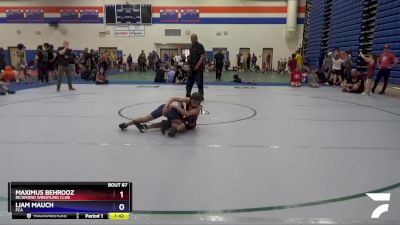 87 lbs Round 2 - Maximus Behrooz, Richmond Wrestling Club vs Liam Mauch, Fca