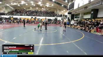 125 lbs Champ. Round 1 - Evan Serafine, Meridian vs Bradley Norman, Lonestar