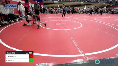 80 lbs Round Of 16 - Jaxon Roller, Raw Wrestling Club vs Keaghan Camp, Collinsville Cardinal Youth Wrestling