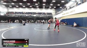 197 lbs Quarterfinal - Manman Garner, Sacramento City College vs Frank Pomilia, Santa Rosa Junior College