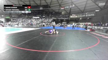Girls 4A 125 lbs Cons. Round 1 - Tiffany Twitchell, Arlington (Girls) vs Denise Guzman, Pasco (Girls)