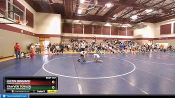 95 lbs Quarterfinal - Trayven Towler, Stallions Wrestling Club vs Justin Dennison, Charger Wrestling Club