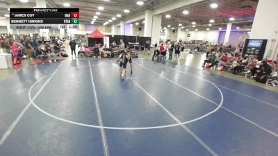 132 lbs Cons. Quarters - James Coy, Idaho vs Bennett Hinkins, Utah