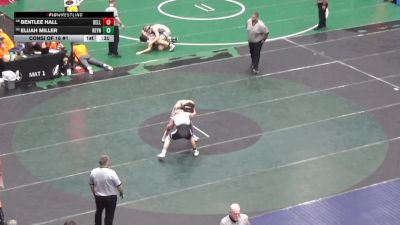 157 lbs Consi Of 16 #1 - Bentlee Hall, Bellefonte vs Elijah Miller, Reynolds