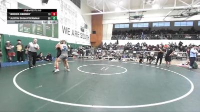 157 lbs Quarterfinal - Brock Kenney, Trabuco Hills vs Justin Shnayderman, Beverly Hills