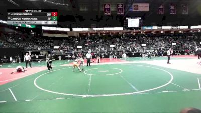 120 lbs 5th Place Match - Carlos Hernandez, JRF1 vs Hudson Durbin, OHW1