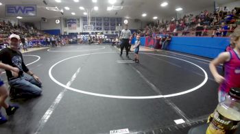 46 lbs Rr Rnd 3 - Wyatt Adkisson, Division Bell Wrestling vs Azayla Mitchell, El Reno Wrestling Club