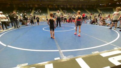 51 lbs Rr Rnd 3 - Miles Sanders, Team Tulsa NDT vs Kashton Legg, Keystone Kids Wrestling Club