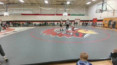 124-127 lbs Round 1 - Douglas Lewis, Riverton Middle School vs John Butler, Lander Middle School
