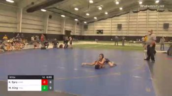 60 lbs Prelims - Kamryn Spry, Jackson County WC Red vs Malachi King, Troup Navy