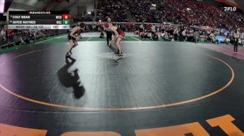 3A 150 lbs Cons. Round 1 - Jayce Haynes, Kellogg vs Colt Dean, Melba
