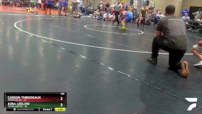 125 lbs Champ Round 1 (16 Team) - Ezra Ledlow, Cleveland WC vs Carson Thibodeaux, Predator WC