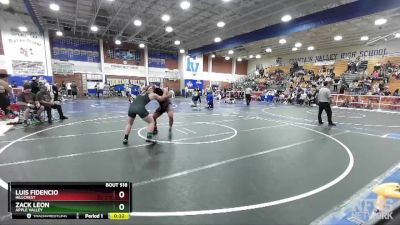 182 lbs Cons. Round 5 - Zack Leon, Apple Valley vs Luis Fidencio, Hillcrest