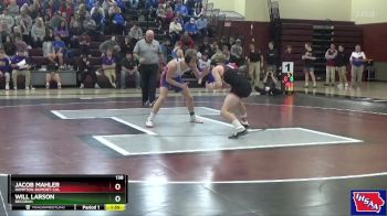 138 lbs Semifinal - Jacob Mahler, Hampton-Dumont-CAL vs Will Larson, Decorah