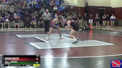 138 lbs Semifinal - Jacob Mahler, Hampton-Dumont-CAL vs Will Larson, Decorah