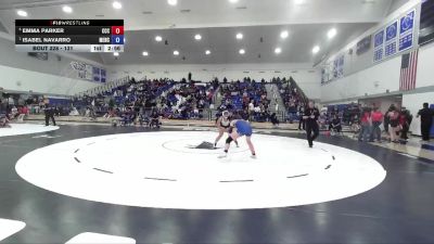 131 lbs Cons. Round 4 - Isabel Navarro, Menlo College vs Emma Parker, Colby Community College