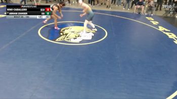 150 lbs Champ. Round 1 - Abram Zanger, Unattached vs Nino Caballero, Unattached