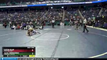 1A 132 lbs Semifinal - Aldo Hernandez, Uwharrie Charter vs Lucas Ellis, Bradford Prep