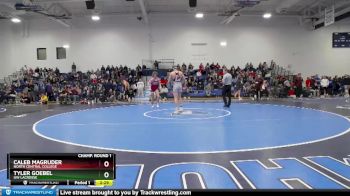 149 lbs Champ. Round 1 - Tyler Goebel, UW Lacrosse vs Caleb Magruder, North Central College