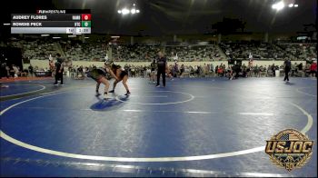118 lbs Semifinal - Audrey Flores, Rambo Wrestling vs Rowdie Peck, Hinton Takedown Club