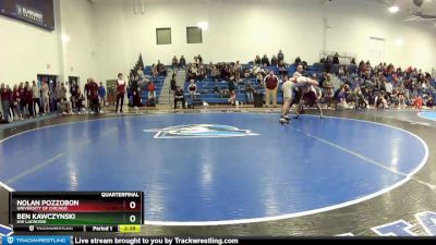 197 lbs Quarterfinal - Ben Kawczynski, UW Lacrosse vs Nolan Pozzobon, University Of Chicago